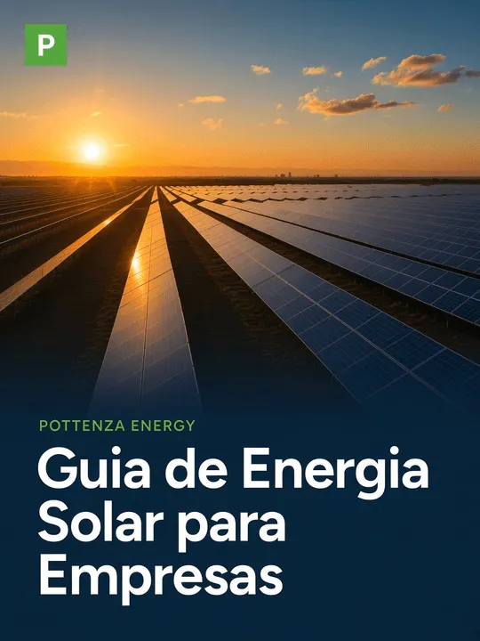 Capa do Guia de Energia Solar para Empresas da Pottenza Energy